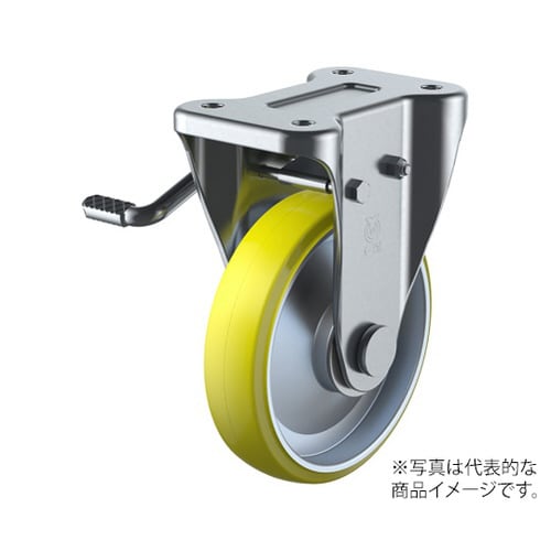 KB型キャスター固定車プレート式(ストッパー付)