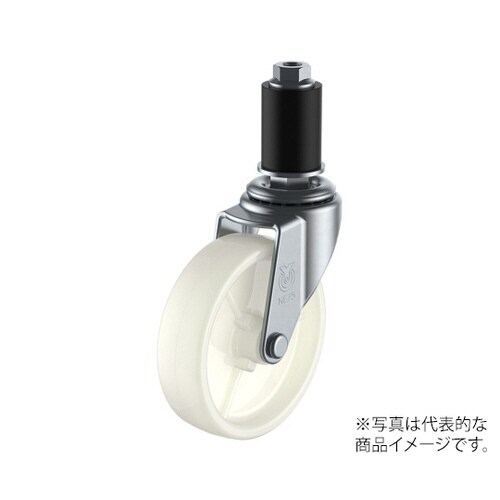 LTF型キャスター自在車ゴムパイプ差し込み式