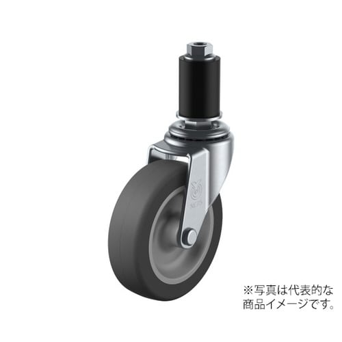 LTF型キャスター自在車ゴムパイプ差し込み式