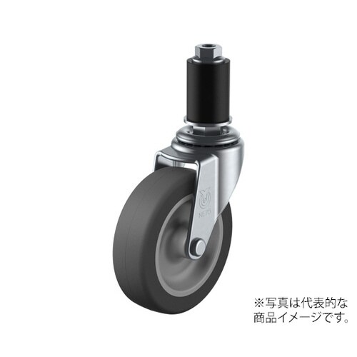 LTF型キャスター自在車ゴムパイプ差し込み式