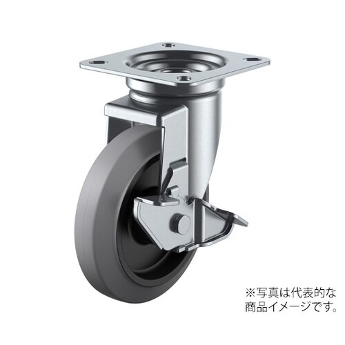 J−S型キャスター自在車プレート式(ストッパー付)