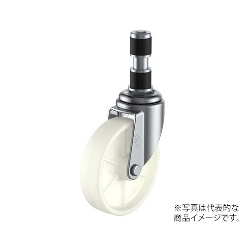 ETF型キャスター自在車ゴムパイプ差し込み式