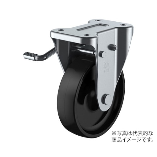 KB型キャスター固定車プレート式(ストッパー付)