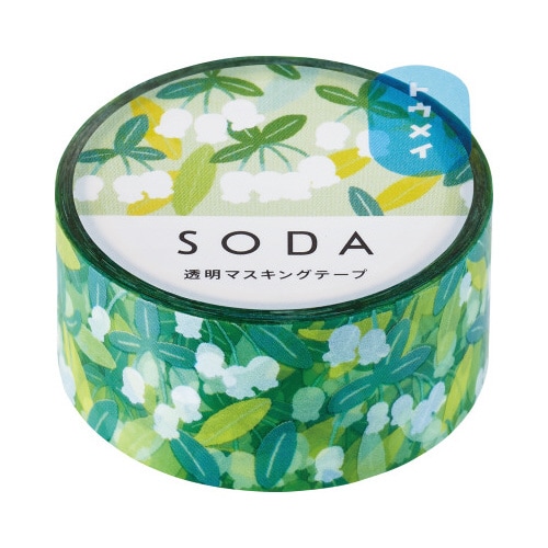 ソ−ダ透明マステドウダンツツジ20mm幅×3