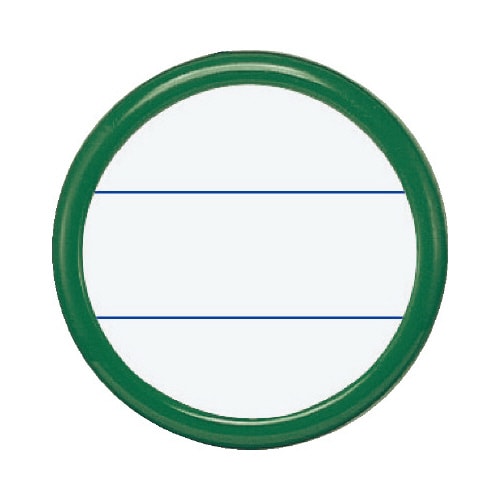 丸型名札安全ピン・クリップ両用型 直径50mm緑