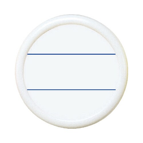 丸型名札安全ピン・クリップ両用型 直径50mm白