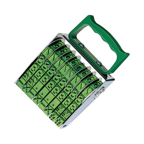 回転印 欧文数字 特大号8連 明朝体