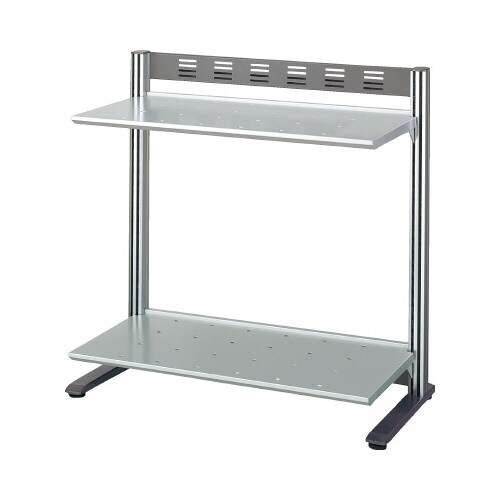 リスペースFモニタシェルフ 2段幅600シルバー