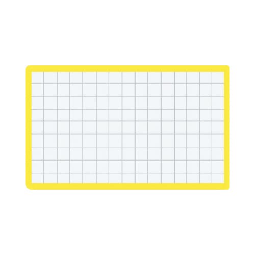 マグネット見出し カード寸法43×74mm黄