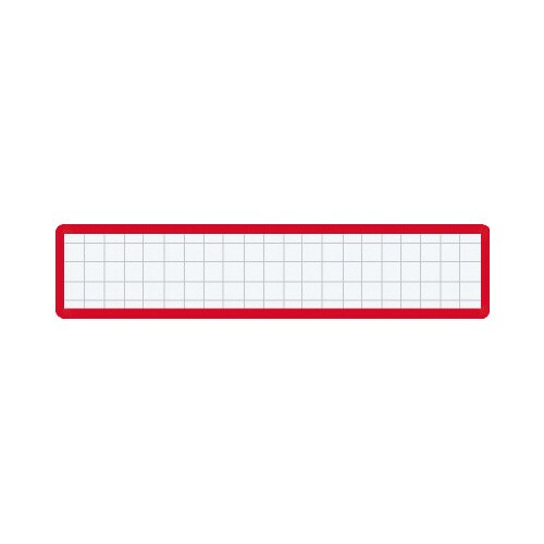 マグネット見出し カード寸法19×105mm赤