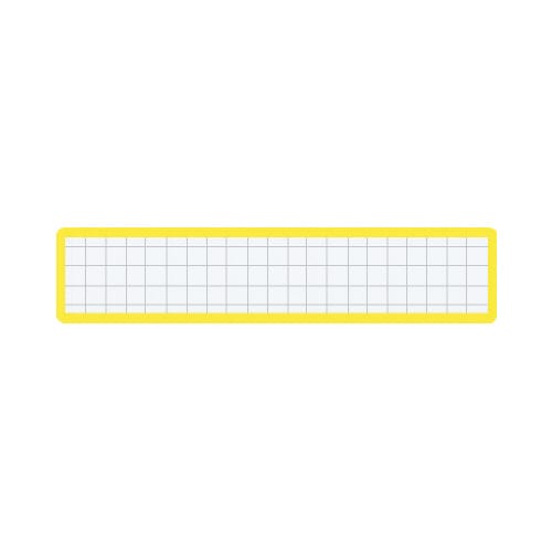 マグネット見出し カード寸法19×105mm黄