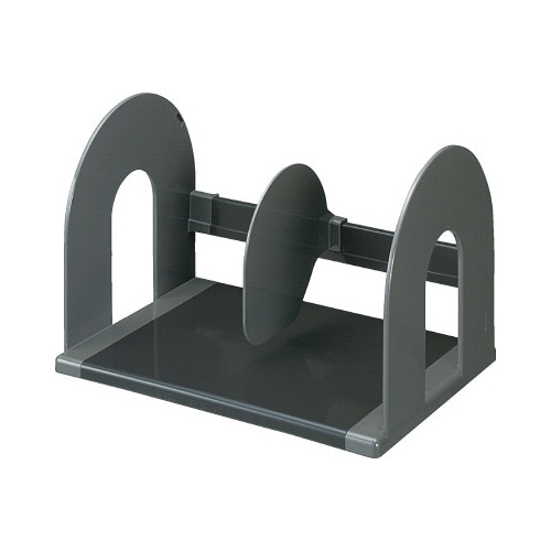 ブックスタンド 幅320 仕切板可動式ダークグレー