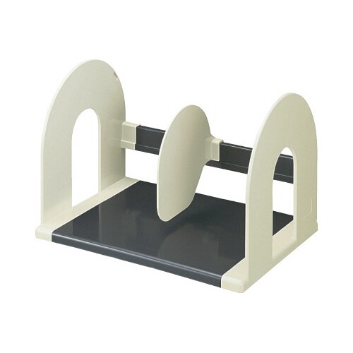 ブックスタンド 幅320 仕切板可動式 グレー