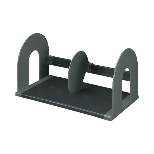 ブックスタンド 幅420 仕切板可動式ダークグレー