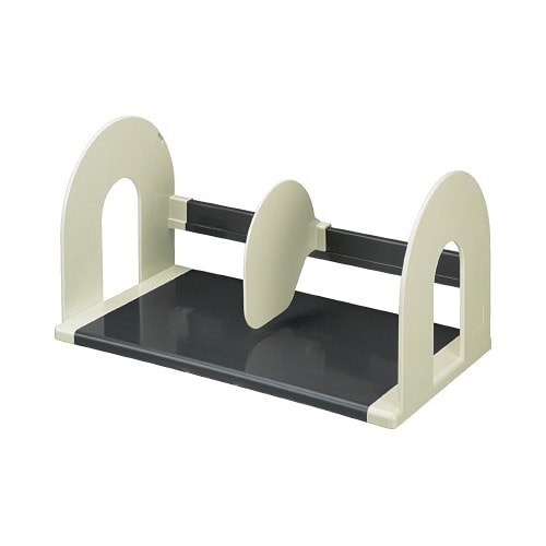 ブックスタンド 幅420 仕切板可動式 グレー