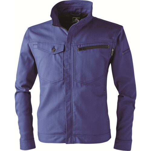 ドビー長袖ブルゾン 青 LL