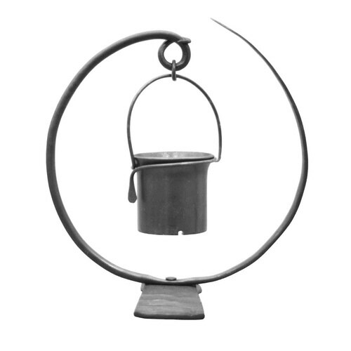 かじや村 鍛造フラワースタンドループ鉢アーム