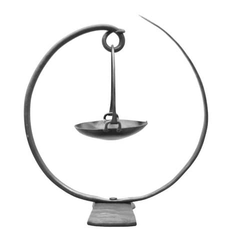 かじや村鍛造フラワースタンドループバスケット