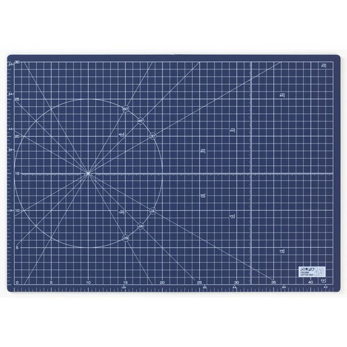 ふたつ折りカッターマットA3 ネイビー