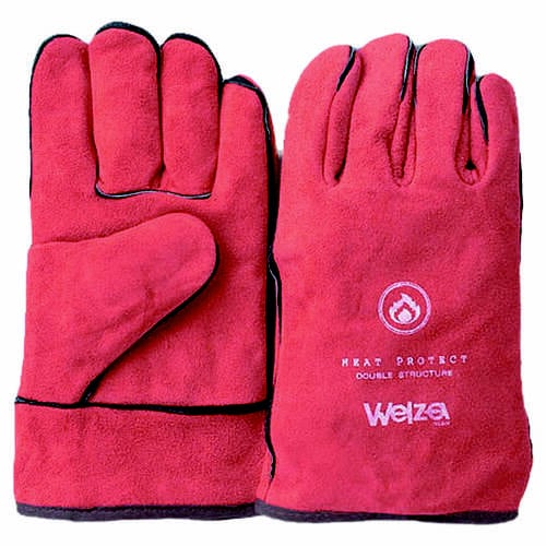 オタフク ウェルザ5本指手袋レッド フリー