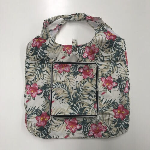 日販 エコバッグブック ハイビスカス 白