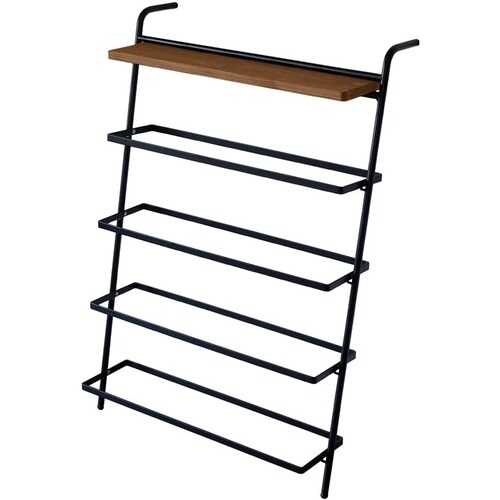 アイアンシューズラック ダークブラウン