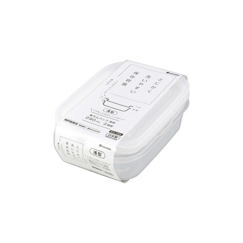 イノマタ 楽ちんパック浅型290ml 2個WH