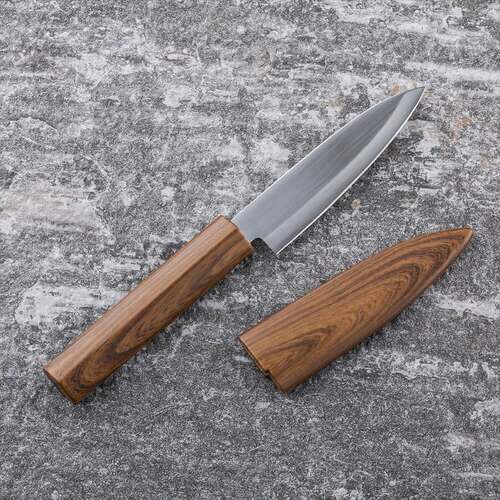 KHS サヤ付フルーツナイフ(木目調)