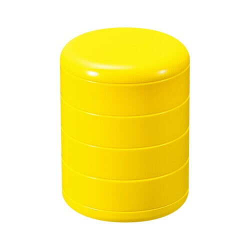 タイガー 4段式回転収納ボックスイエロー