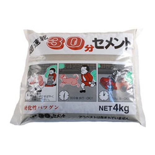30分セメント 4kg グレ−