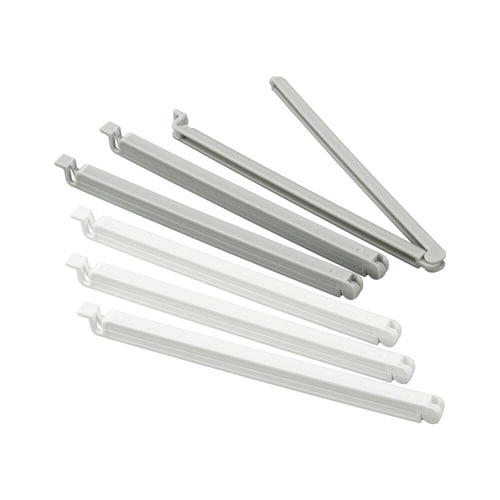 極細クリップ16 6P ホワイト&グレー