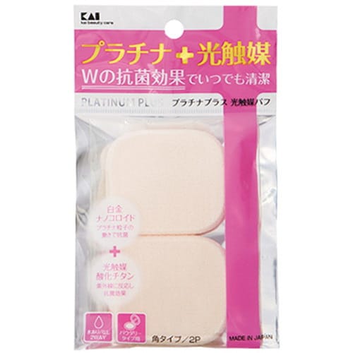 光触媒パフ2P 角