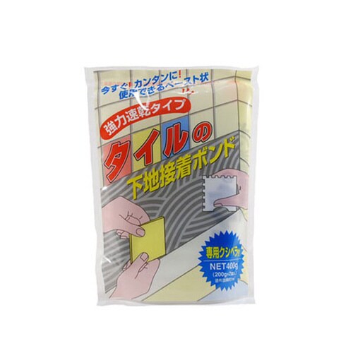 タイルの下地接着ボン 400g ヘラツキ