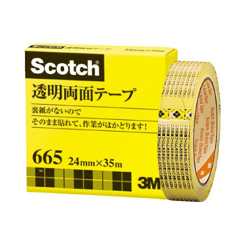 透明両面テープ 大巻 24mm×35m 5巻