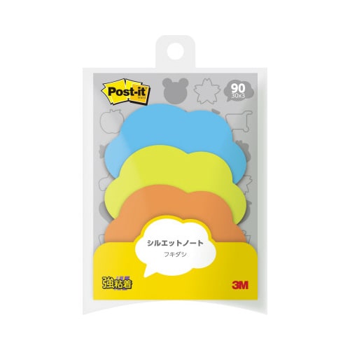 ポストイットシルエットノート強粘着吹き出しX10