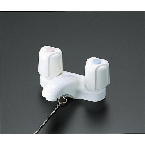 洗面2ハンドル混合栓 栓付