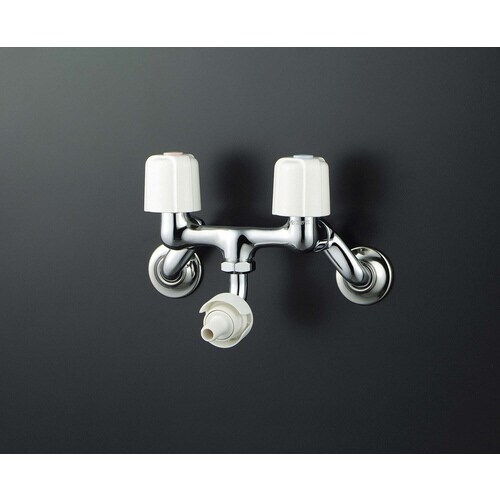 2ハンドル混合栓 接手カプラー付