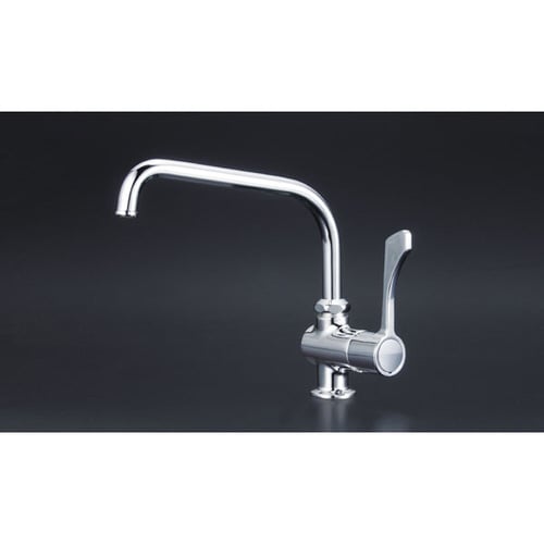 ワンタッチハンドル付立型自在水栓