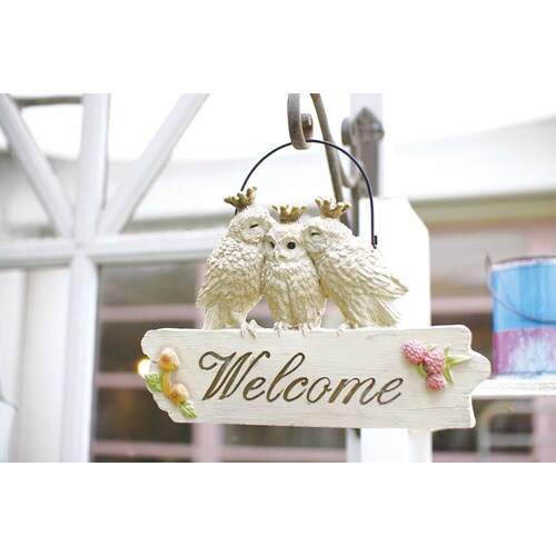 ウェルカムアニマルズプレート L/Owl