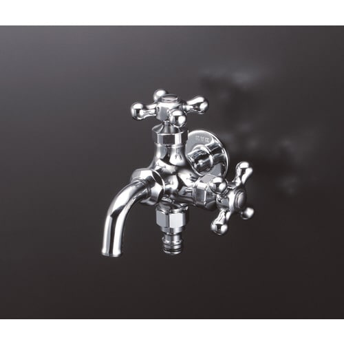 KV ホース接続ニップル二口横水栓