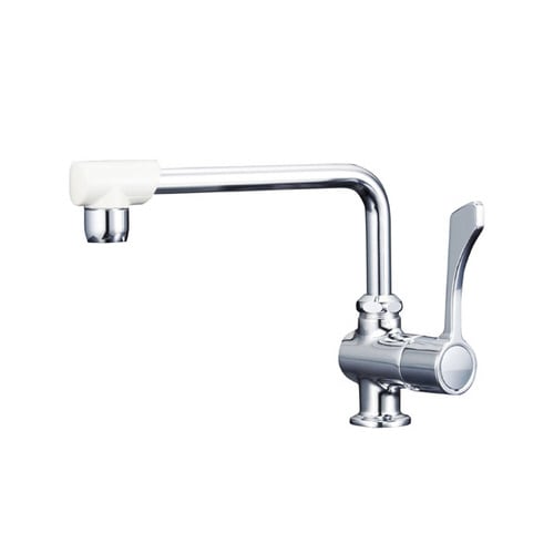 ワンタッチハンドル付立型自在水栓