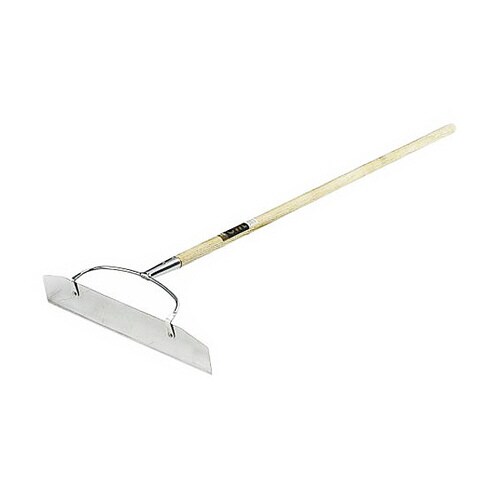 OWL 木柄ステン板レーキ 450mm