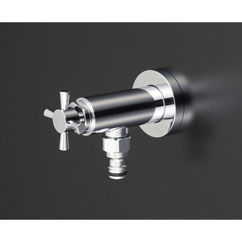 KV 屋外ホース接続ニップル付水栓