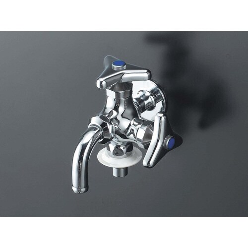 −JAN 二口横水栓 ツバニップル付