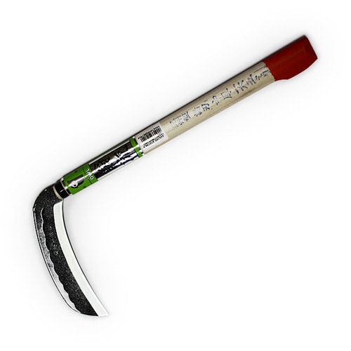 銀翁流 紀州型両刃中厚鎌 165 角