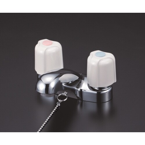 洗面2ハンドル混合栓 栓付