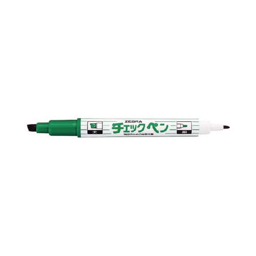 チェックペン 緑 X10