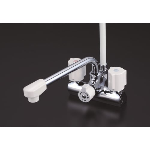 デッキ一時止水付2ハンドルシャワー