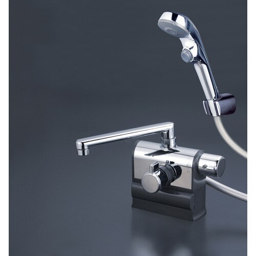 KV デッキ形サーモシャワー右300メッキ