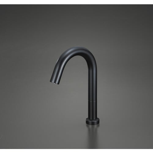 KV センサー水栓 電池 黒 ロング